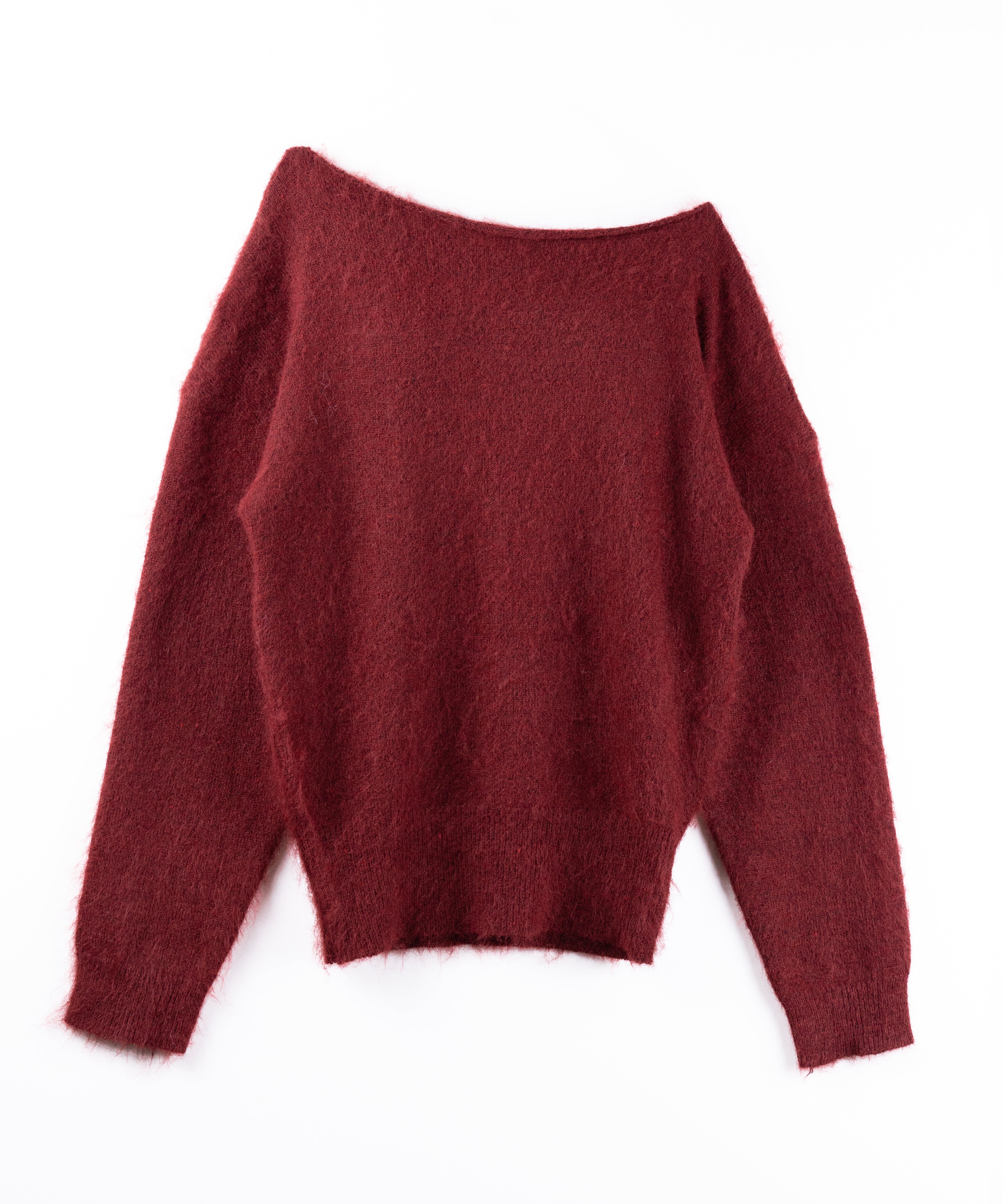オフショルダーレディニットミニワンピース ／ off shoulder lady knit mini onepiece