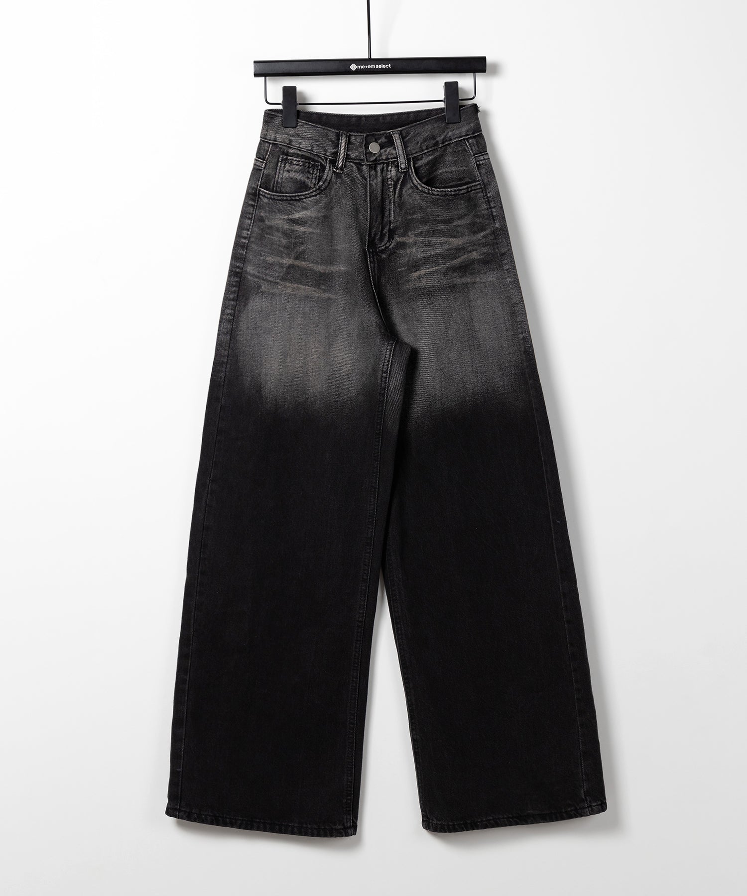 【 ４size ／ ２color 】ヴィンテージグラデーションウォッシングルーズワイドデニム