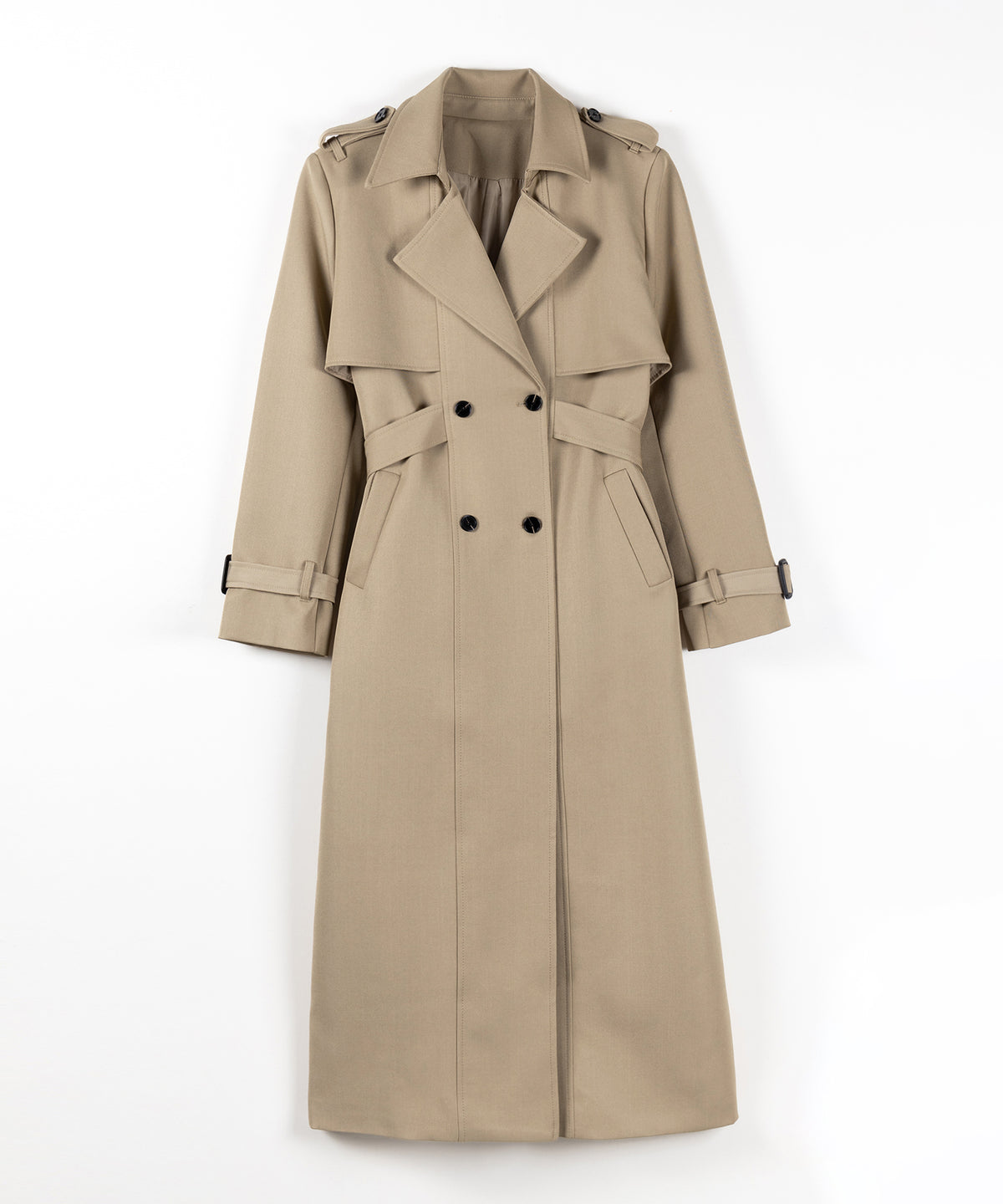 ウエストマークレディロングトレンチコート ／ waistmark lady long trench coat