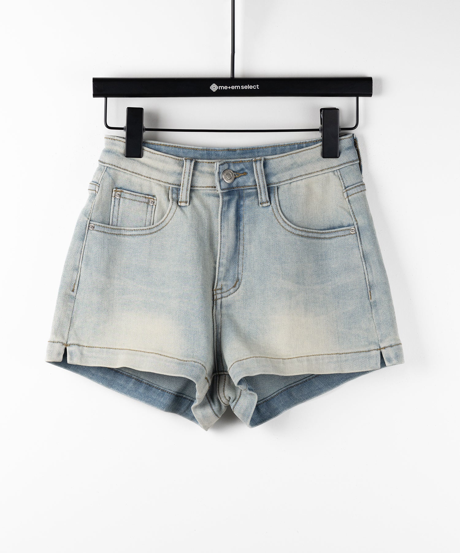ハイウエストストレッチデニムタイトショートパンツ ／ high wast stretch denim tight short pants