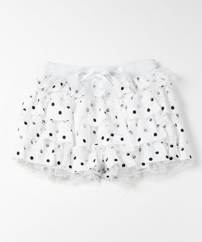ドットレースフリルショートパンツ ／ dot lace frill short pants