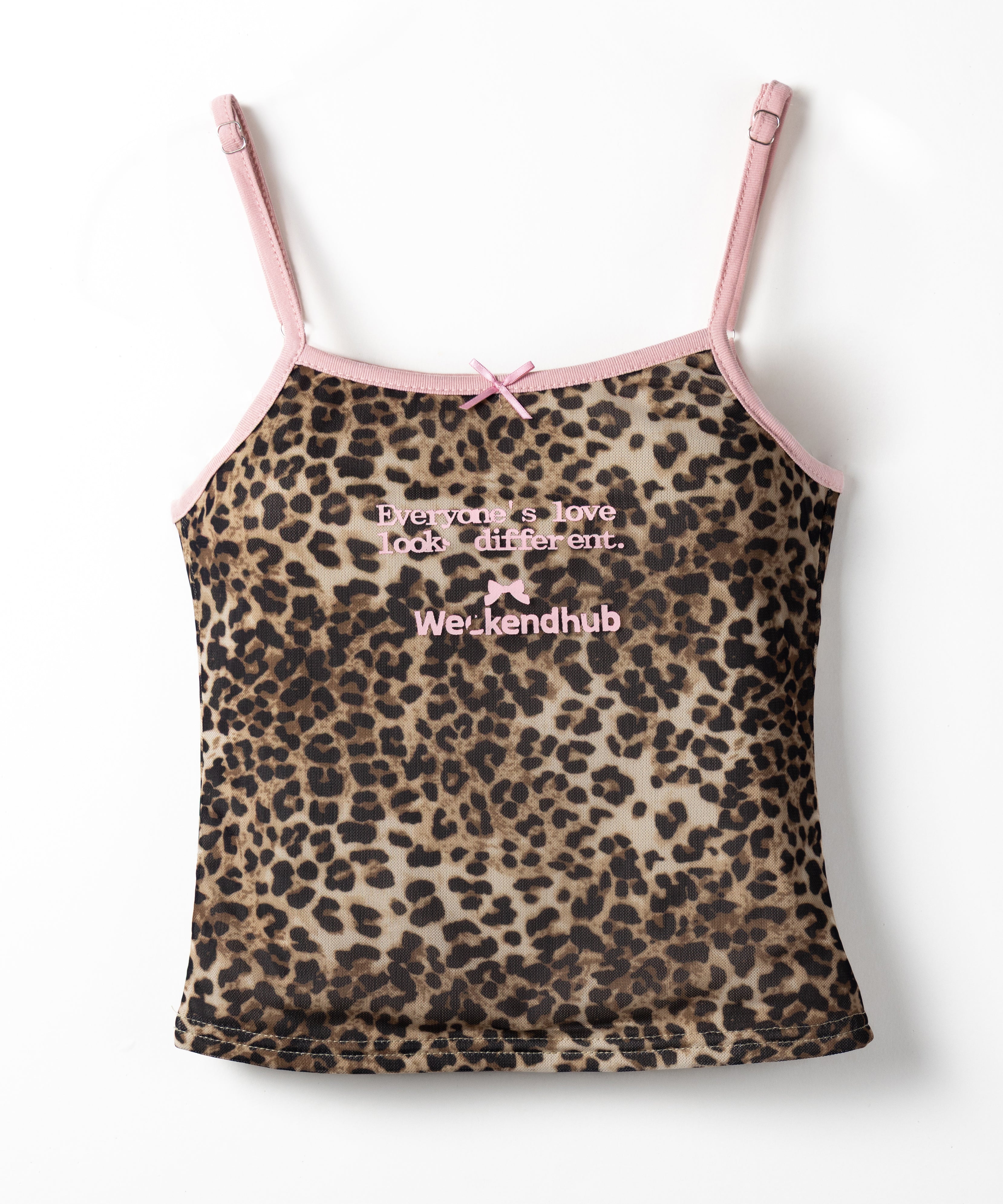 レオパードロゴパイピングキャミソール ／ leopard logo piping camisole