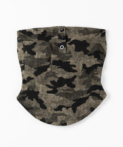 ヴィンテージカモフラ迷彩ヘンリーネックベアトップ ／ vintage camouflage henly neck bare top