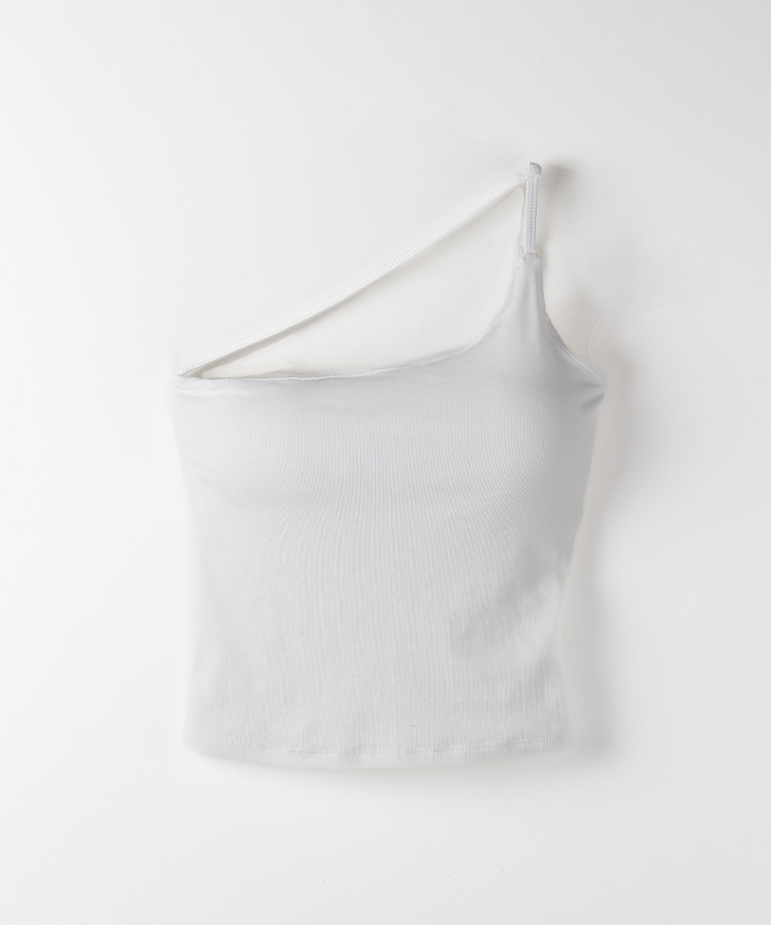 【 ３color ／ カップ付 】ラインストラップワンショルキャミソール ／ line strap one shoulder camisole