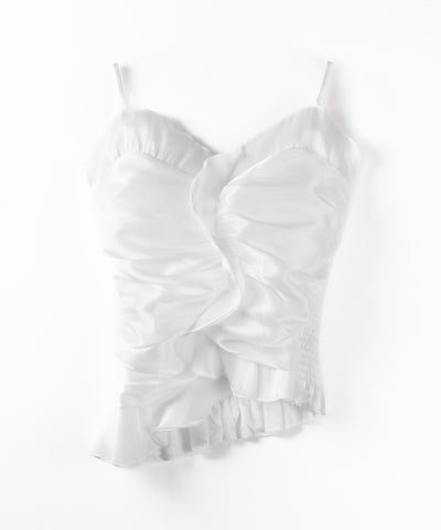【 ２color 】オーガンジーボリュームフリルビスチェ ／ organdy volume Frill Bustier
