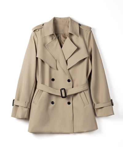 ウエストマークレディミドルトレンチコート ／ waistmark lady middle trench coat