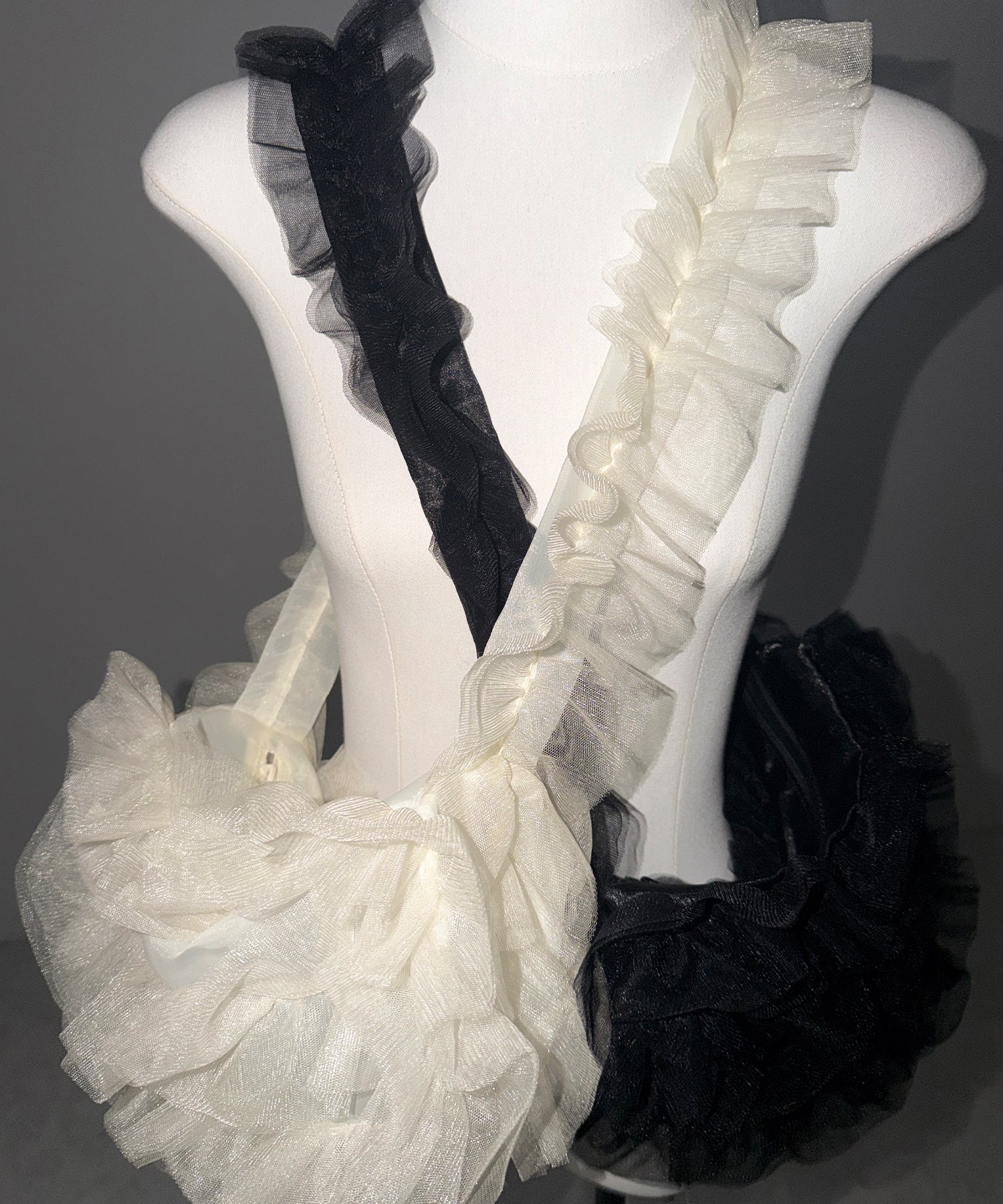 チュールフリルショルダーボディバッグ／ tulle frill shoulder body bag