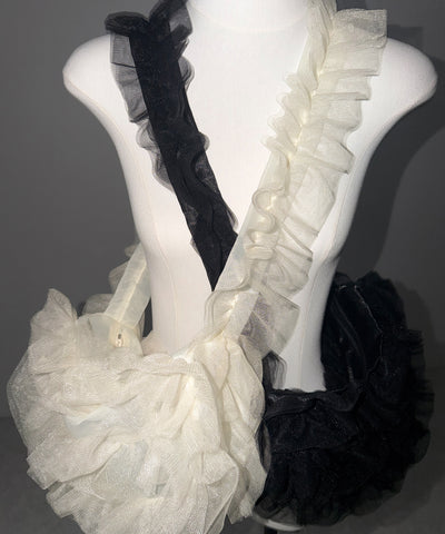 チュールフリルショルダーボディバッグ／ tulle frill shoulder body bag