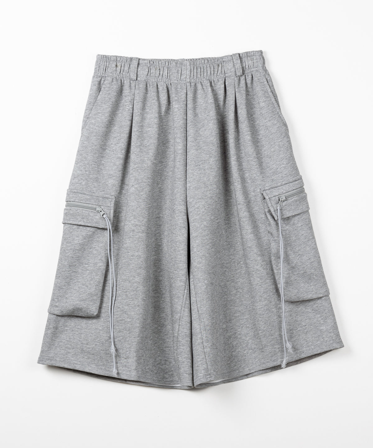 タックワイドカーゴスウェットハーフパンツ / tuck wide cargo sweat half pants