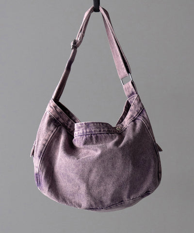 【 ２color 】ブラックタグヴィンテージデニムショルダーバッグ ／ black tag vintage denim shoulder bag