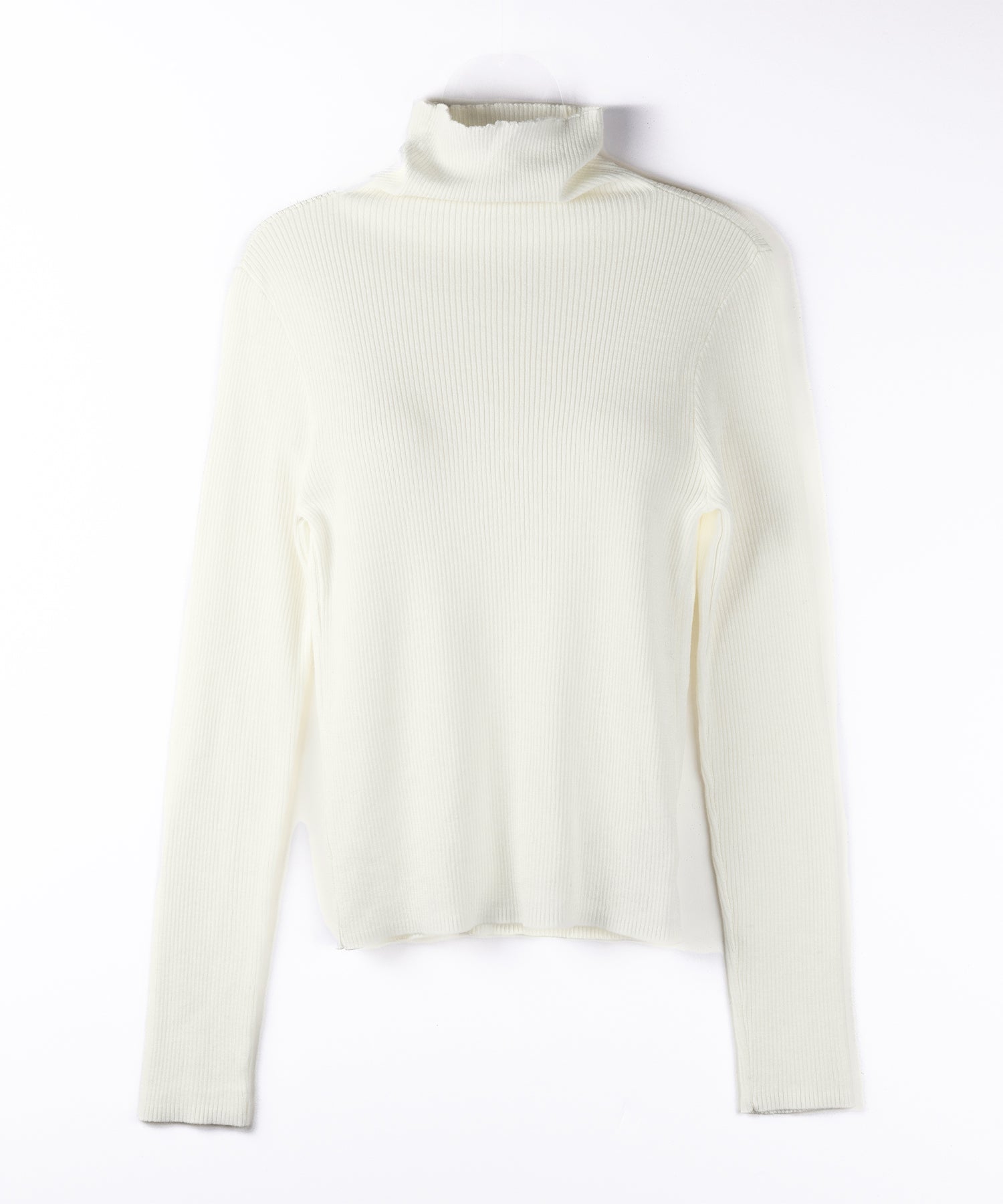 ハイネックスリムリブニットトップス ／ highneck slim lib knit tops