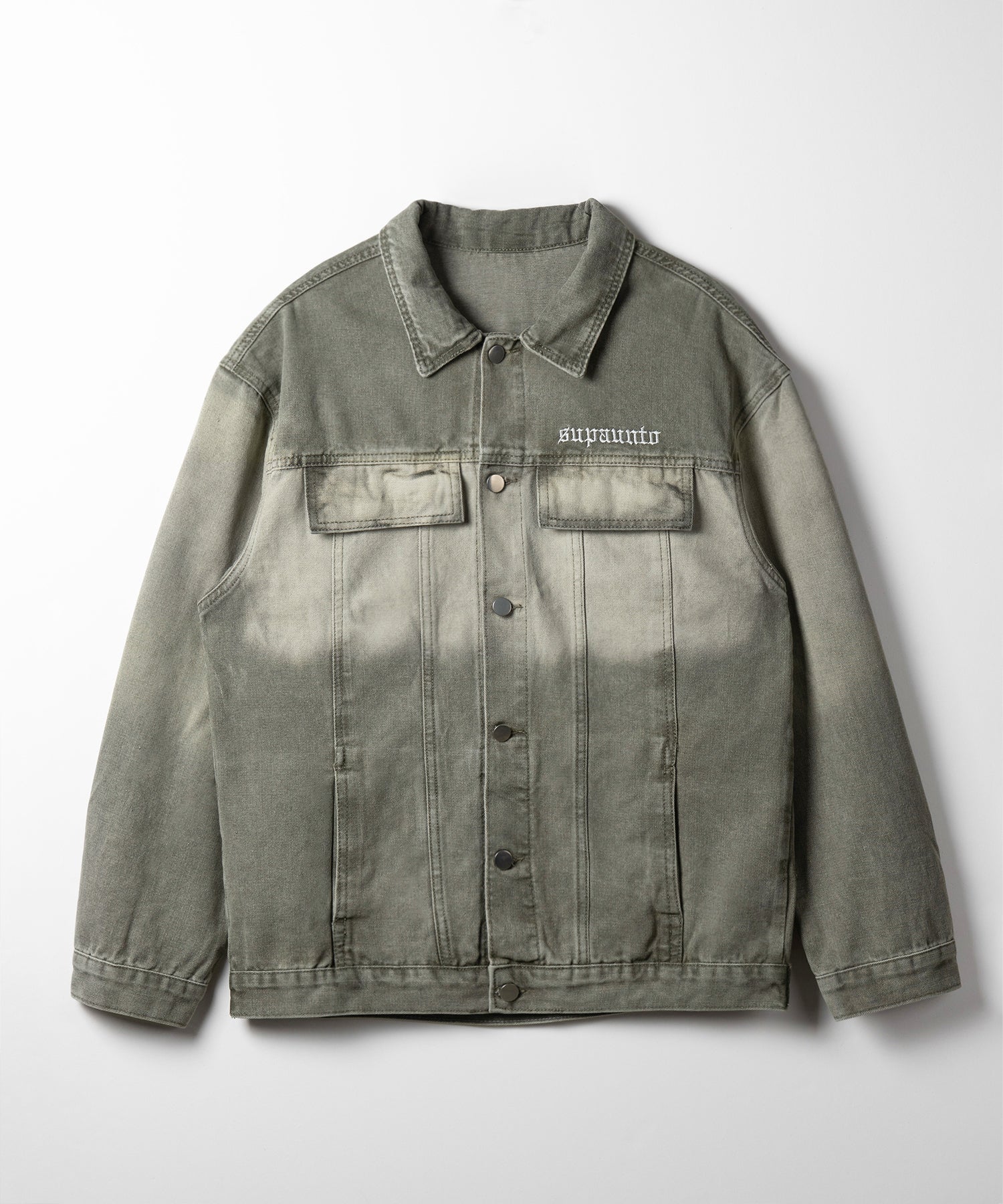【 ２color ／ ２size 】グラデーションヴィンテージウォッシュオーバーデニムジャケット ／ gradation vintage wash over denim jacket