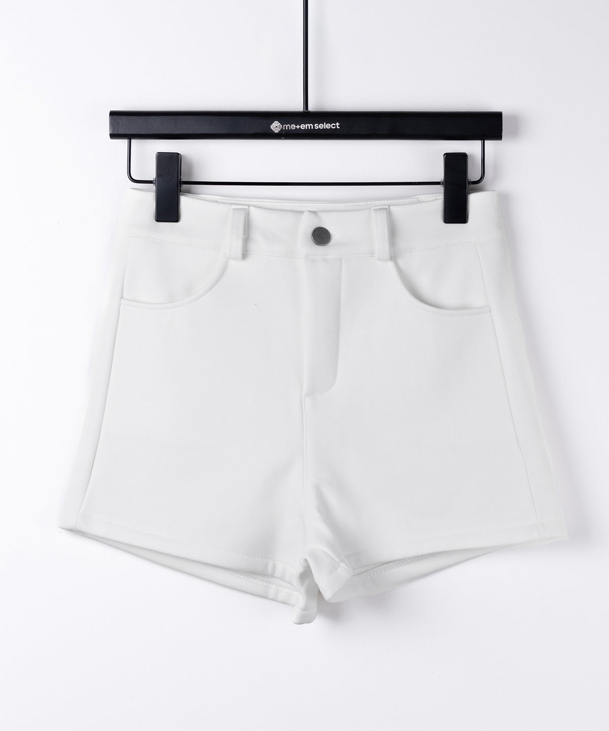裏起毛ハイウエストタイトスパンショートパンツ ／ urakimo high waist tight span short pants
