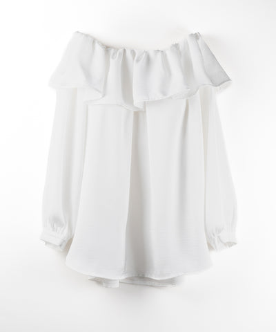 【 ２color 】オフショルダーフリルオーバーミニワンピース ／ off shoulder frill over mini onepiece
