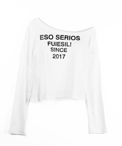 コンパクトロゴワンショルルーズロンT ／ compact logo one-Shoulder loose long-sleeve T-Shirt