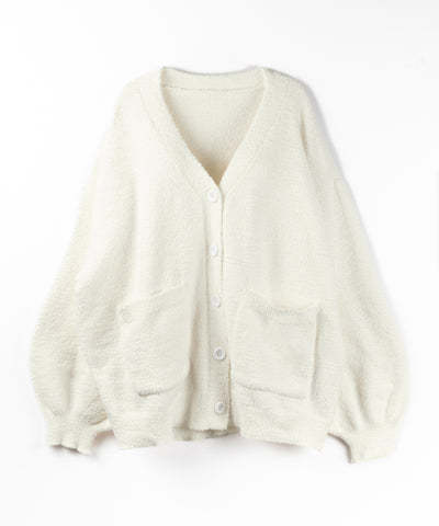 【セットアップ可能 】マシュマロタッチビッグカーディガン ／ marshmallow touch big cardigan