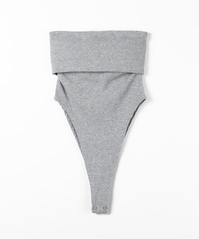 ボディスーツカットアウトベアトップ ／bodysuits cutout bare tops