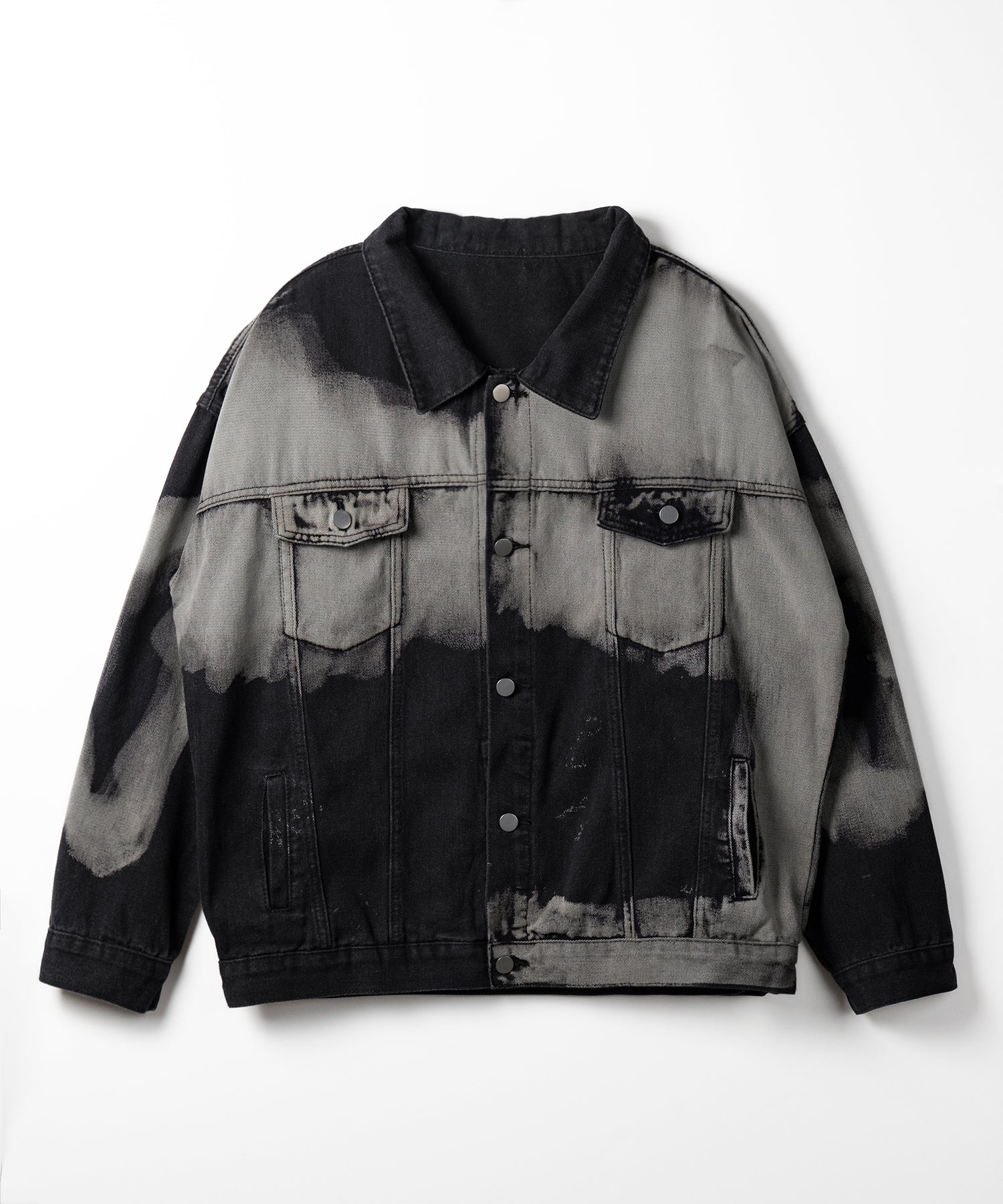 【 ３size 】タイダイブリーチヴィンテージオーバーデニムジャケット ／ tie dye bleach vintage over denim jacket