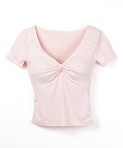 ⅤネックツイストスリムラインＴシャツ ／ V neck twist slim line T-shirts