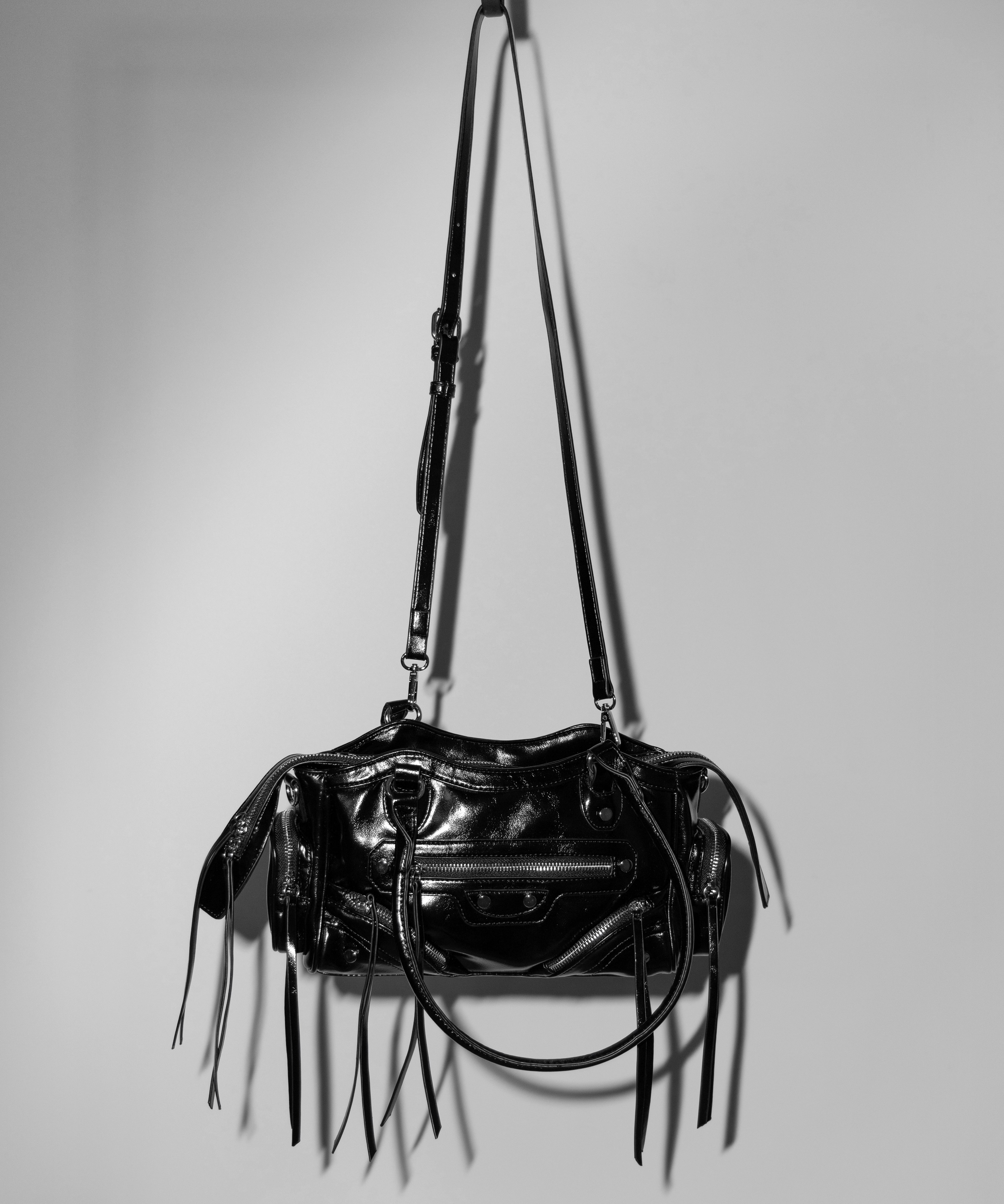 【 ショルダーストラップ付き２WAY 】ヴィンテージアウトポケットグランジボストンショルダーバッグ／ vintage out pocket grunge boston shoulder bag