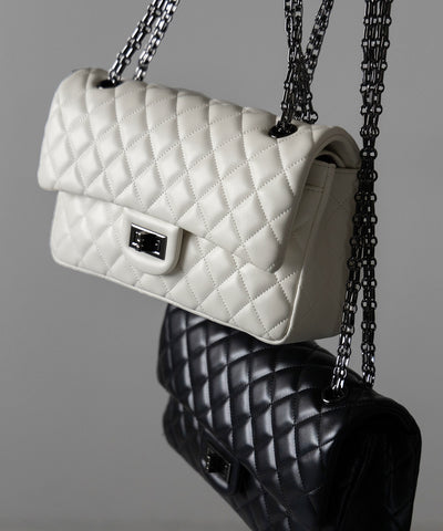 【 ２color 】キルティングチェーンスクエアショルダーバッグ ／ quilting chain square shoulder bag