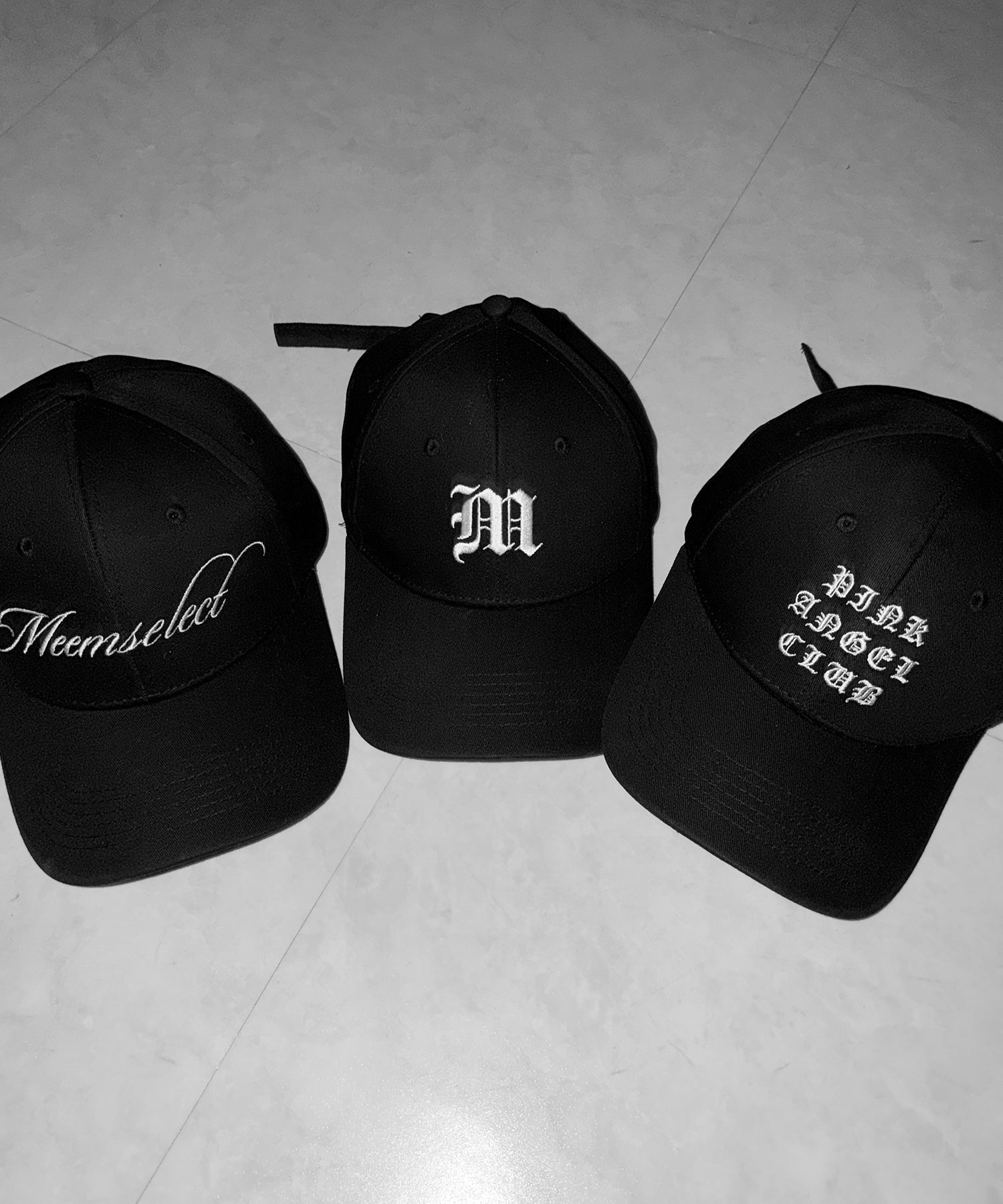 【 PINK ANGEL CLUB 】lettering LOGO embroidery CAP ／ レタリングロゴ刺繍キャップ