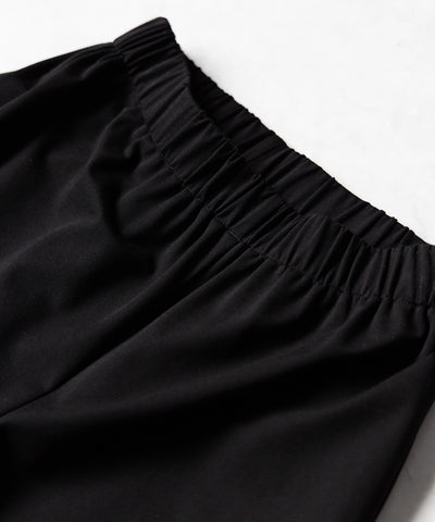 【 セルフカット調節可能 】クロスストラップリボンバイカーレギンスパンツ ／ cross strap ribbon biker leggings pants