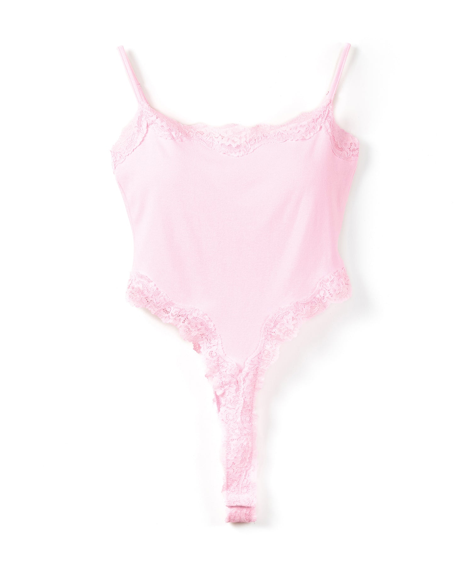 カットアウトレースポイントボディスーツキャミソール ／cutout lace point bodysuit camisole