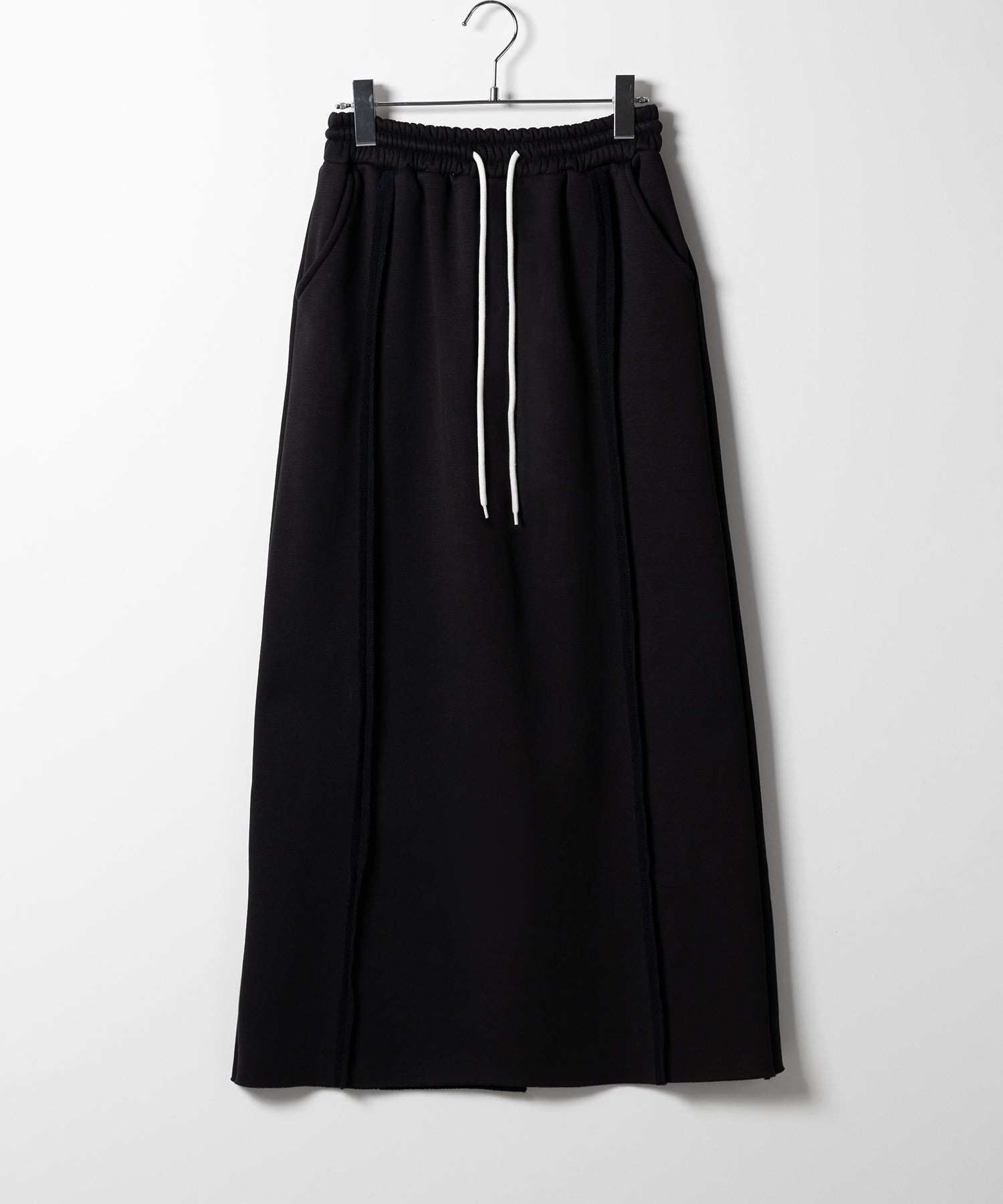 【 裏起毛 】バックスリット切替スウェットロングスカート