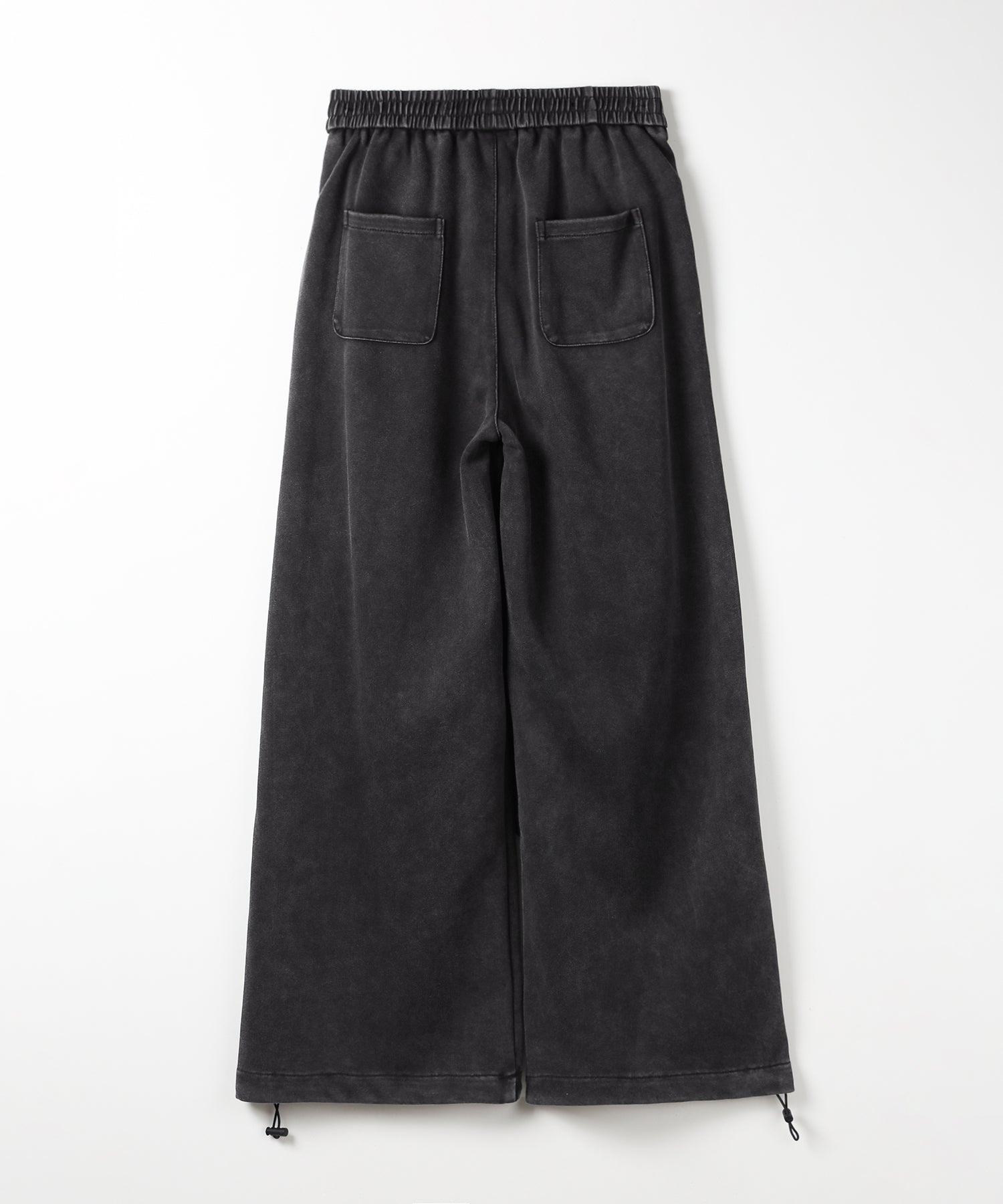 フェイクレイヤードピグメントスウェットワイドパンツ ／ fake layered pigment sweat wide pants