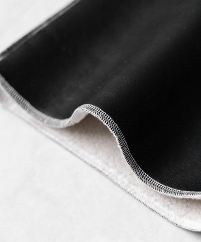 【 ニーハイにもなる２WAY 】ムートンフェイクレザールーズレッグカバー ／ mouton fake leather loose leg cover