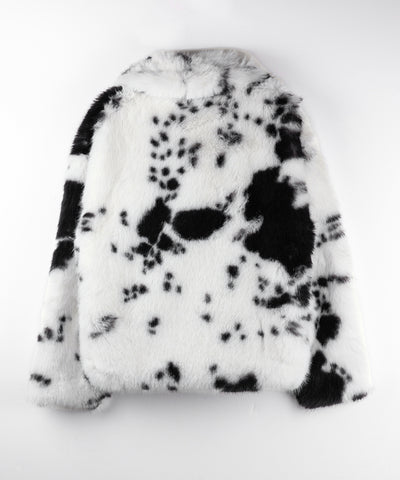 【 限定先行販売 】カウミドルフェイクファコート ／ cow middle fakefur coat
