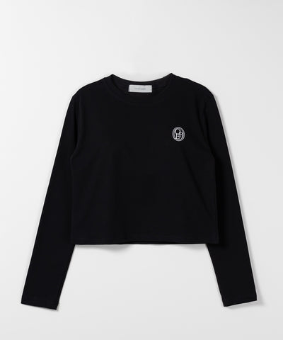OBE刺繍 ミニロゴ長袖Ｔシャツ【 韓国製 】