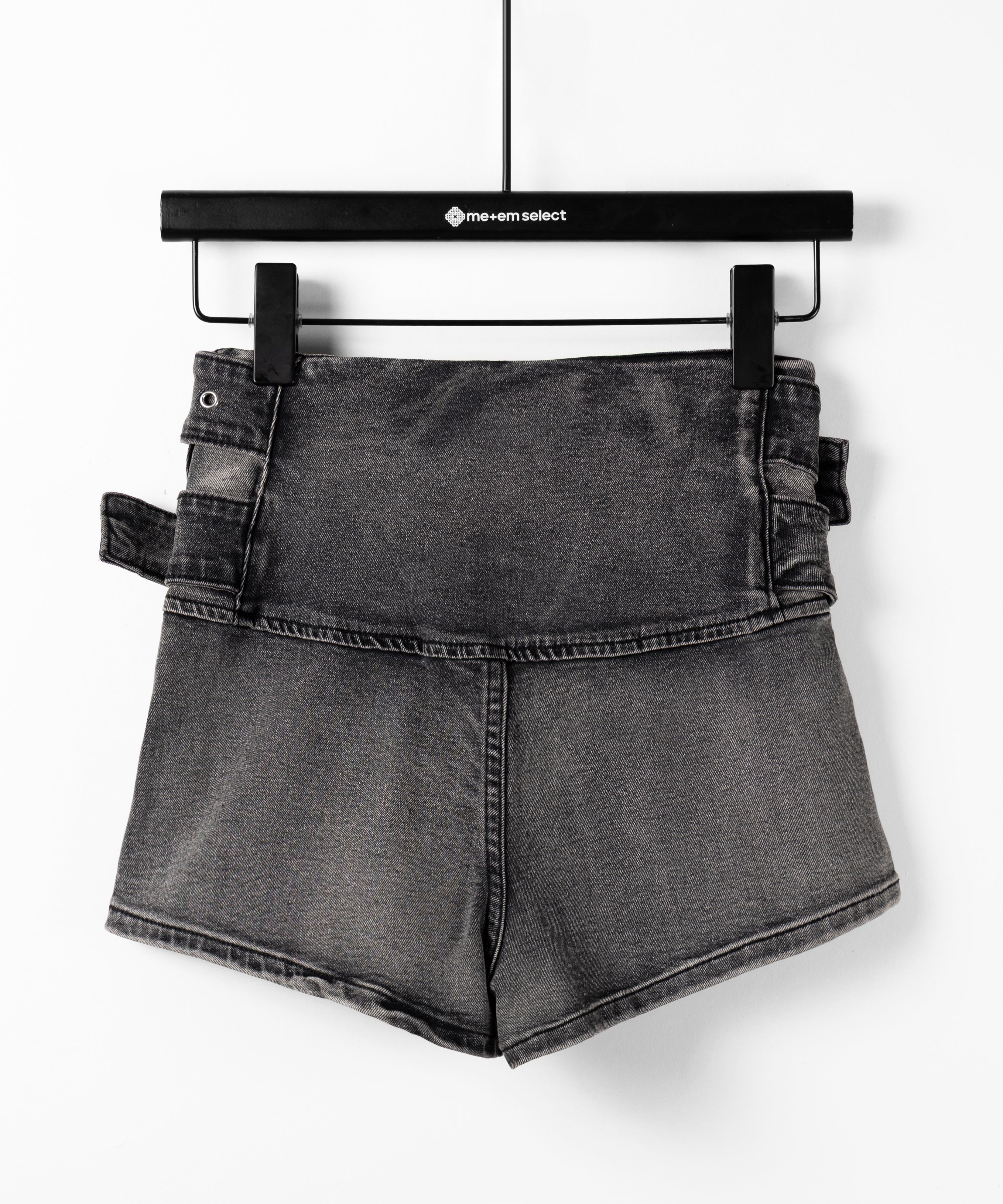 JadedLondon mini denim shortミニデニムショートパンツ ダブルベルテッドマイクロミニデニムショートパンツ ／ double belted