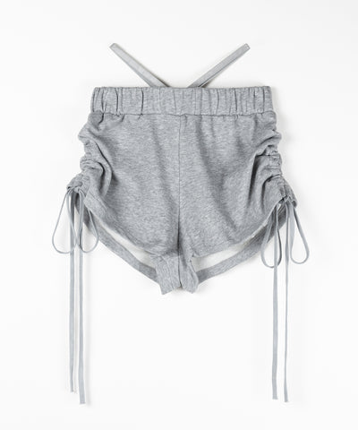【先行販売】サイドシャーリングストリングショートパンツ