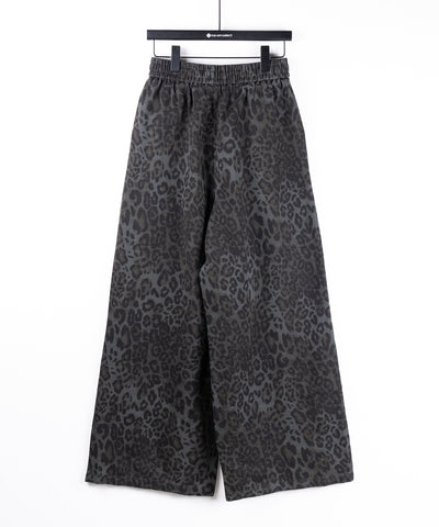 【 ２color 】ヴィンテージライクレオパードツイルワイドパンツ ／ vintage like leopard twill wide pants