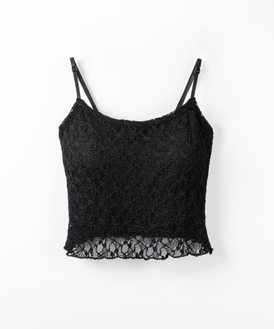 ストレッチレースメローキャミソール ＋ カーディガンセット ／stretch lace mellow camisole + cardigan set