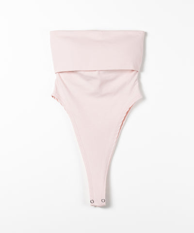 ボディスーツカットアウトベアトップ ／bodysuits cutout bare tops