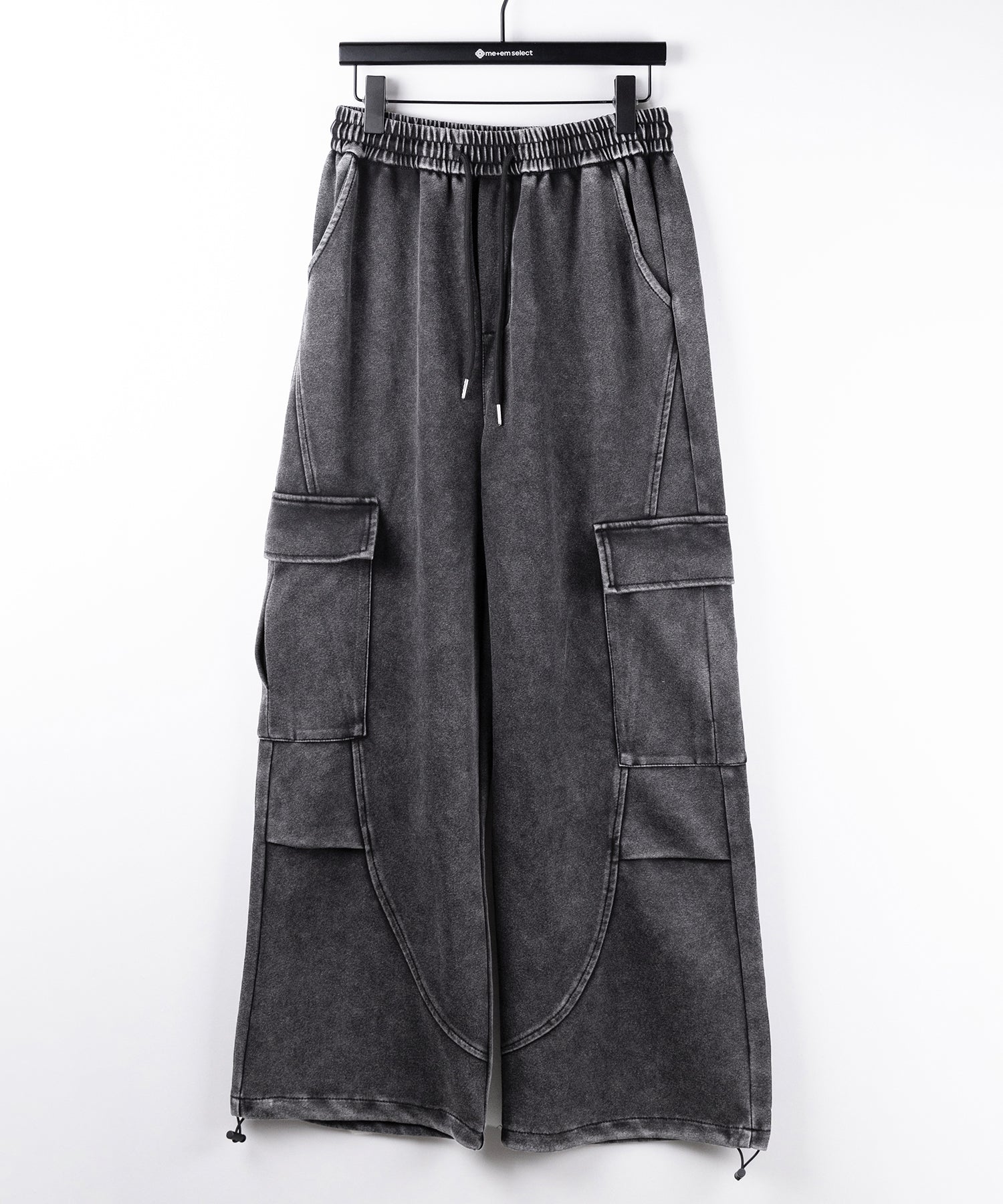 【 裾絞り可能２WAY 】ピグメントヴィンテージタックカーゴスウェットパンツ ／ pigment vintage tuck cargo sweatpants