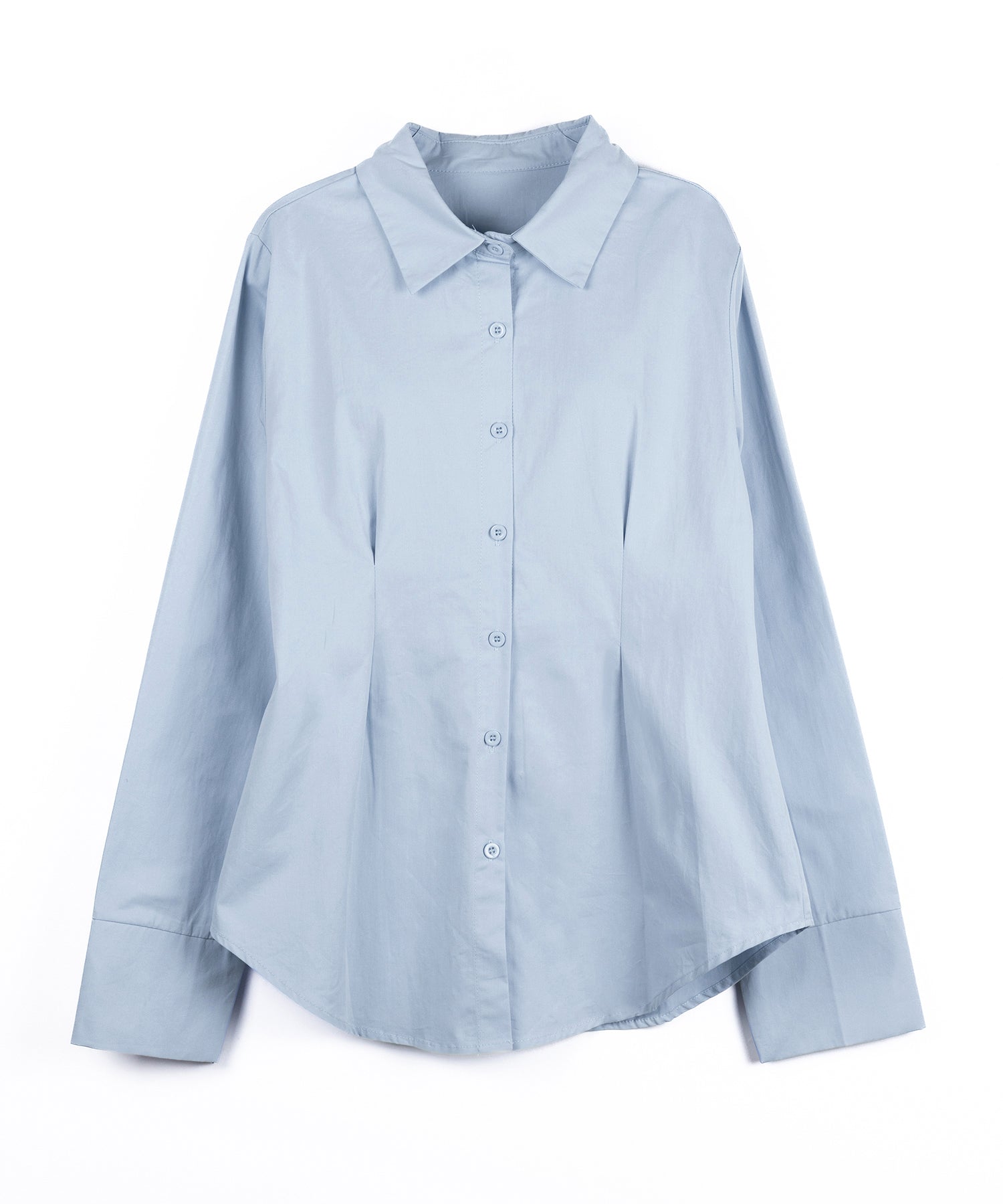 ウエストタックフレアレディシャツ ／ waist tuck flare lady shirts