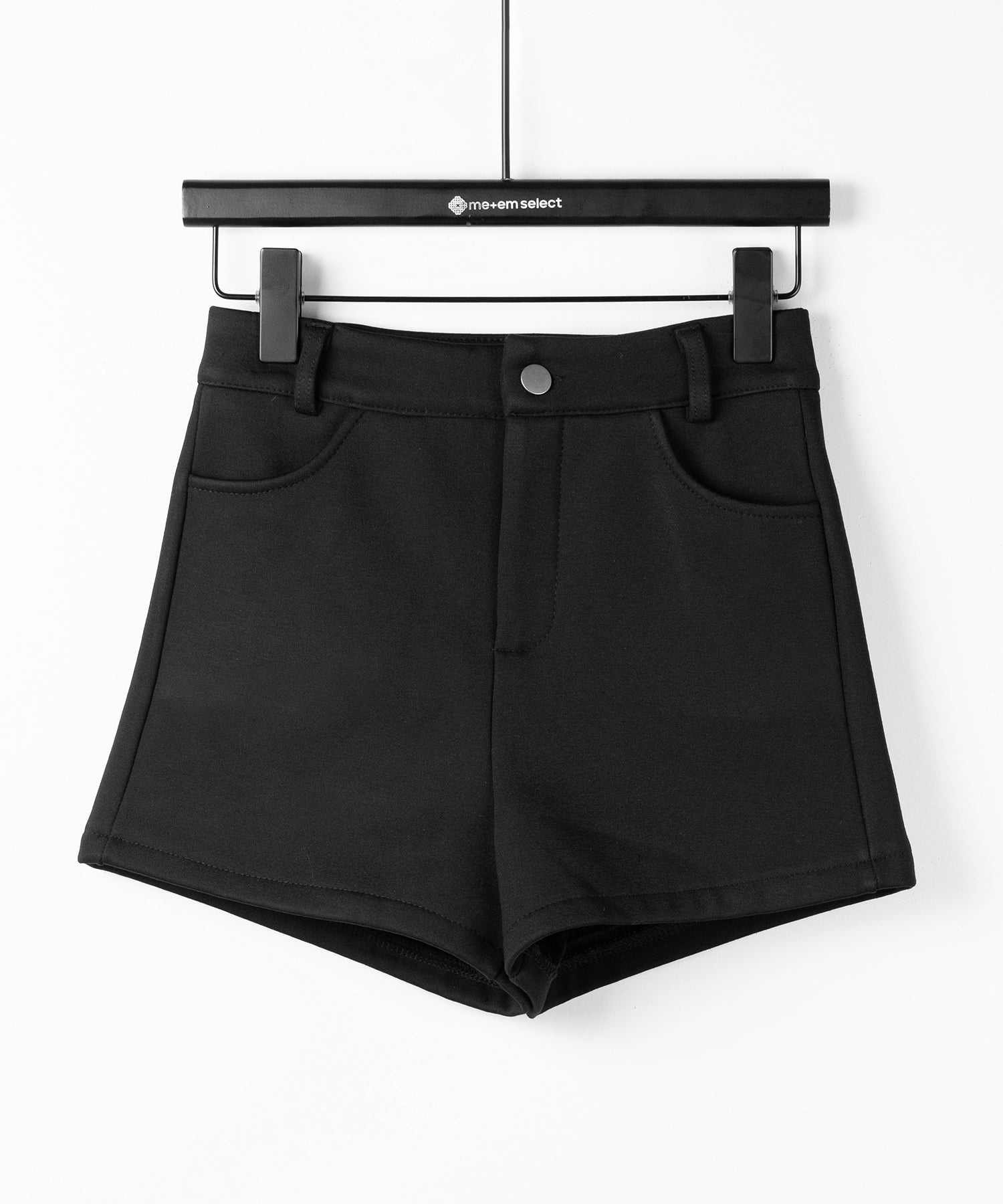 裏起毛ハイウエストタイトスパンショートパンツ ／ urakimo high waist