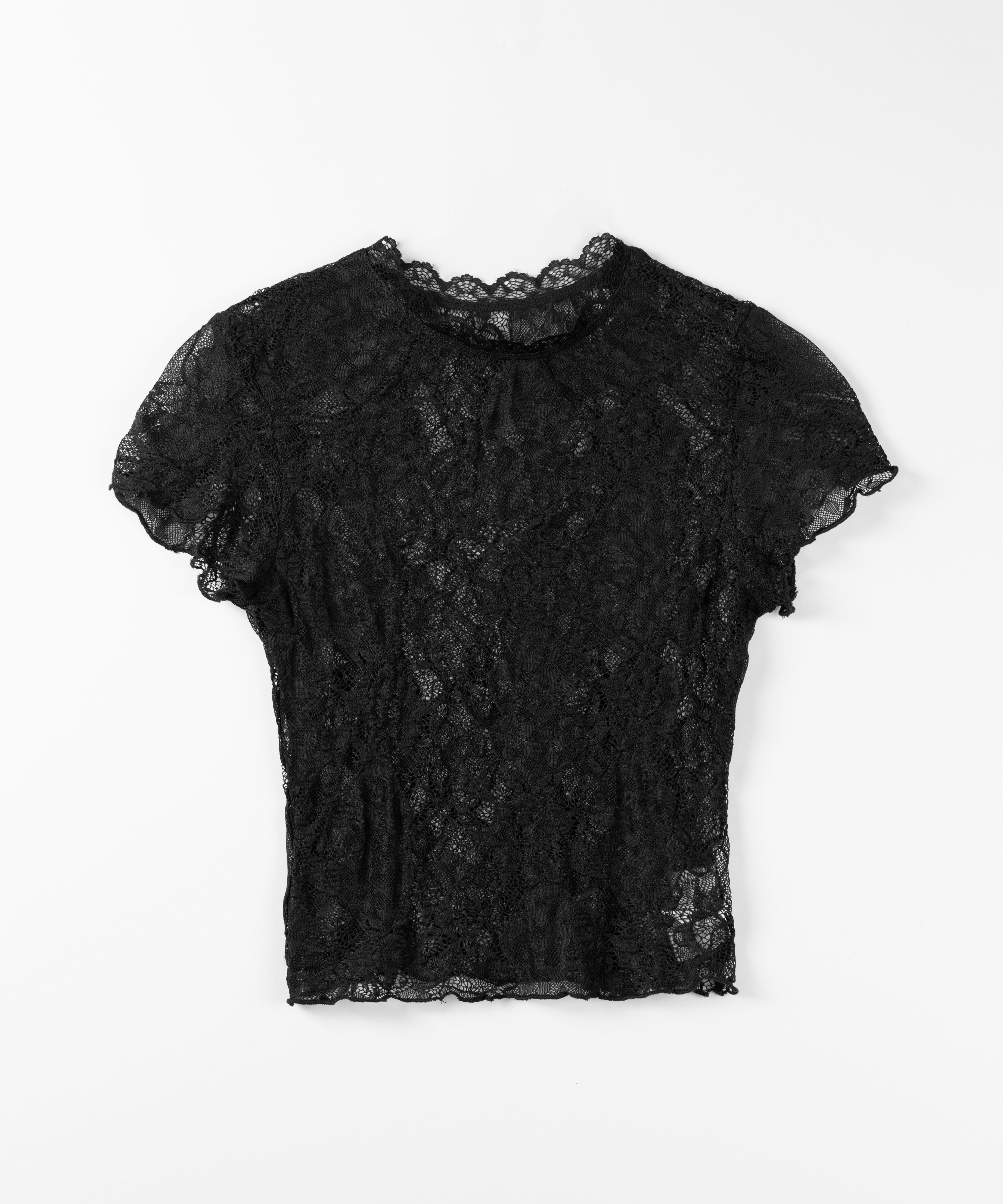 ストレッチレースショートメローＴシャツ ／ stretch lace short mellow T-shirts