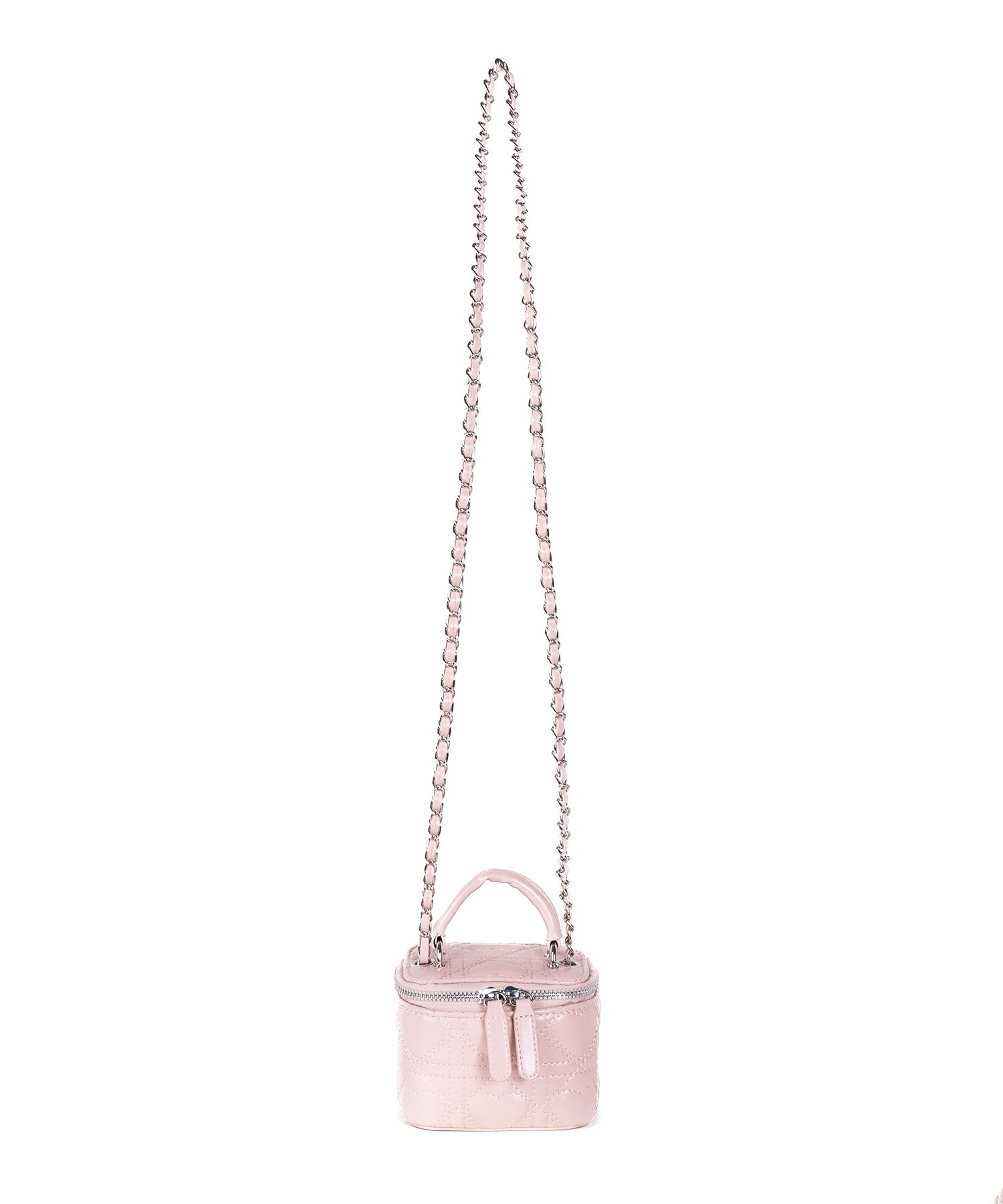 ハートキルティングミニバニティバッグ / heart quilted mini vanity bag