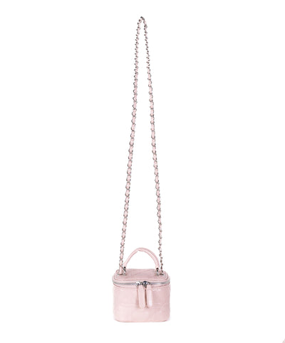ハートキルティングミニバニティバッグ / heart quilted mini vanity bag