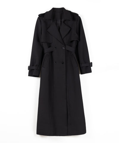 ウエストマークレディロングトレンチコート ／ waistmark lady long trench coat