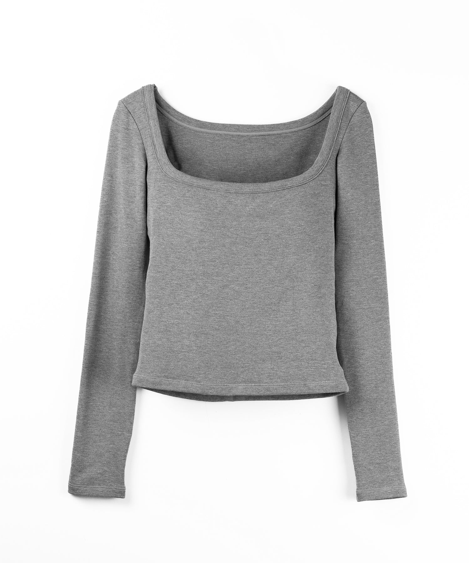 【 オフショル可能な２ＷＡＹ ／ カップ付き 】裏起毛スクエアネックぴちカットソートップス ／ urakimo square neck pichi cutsew tops