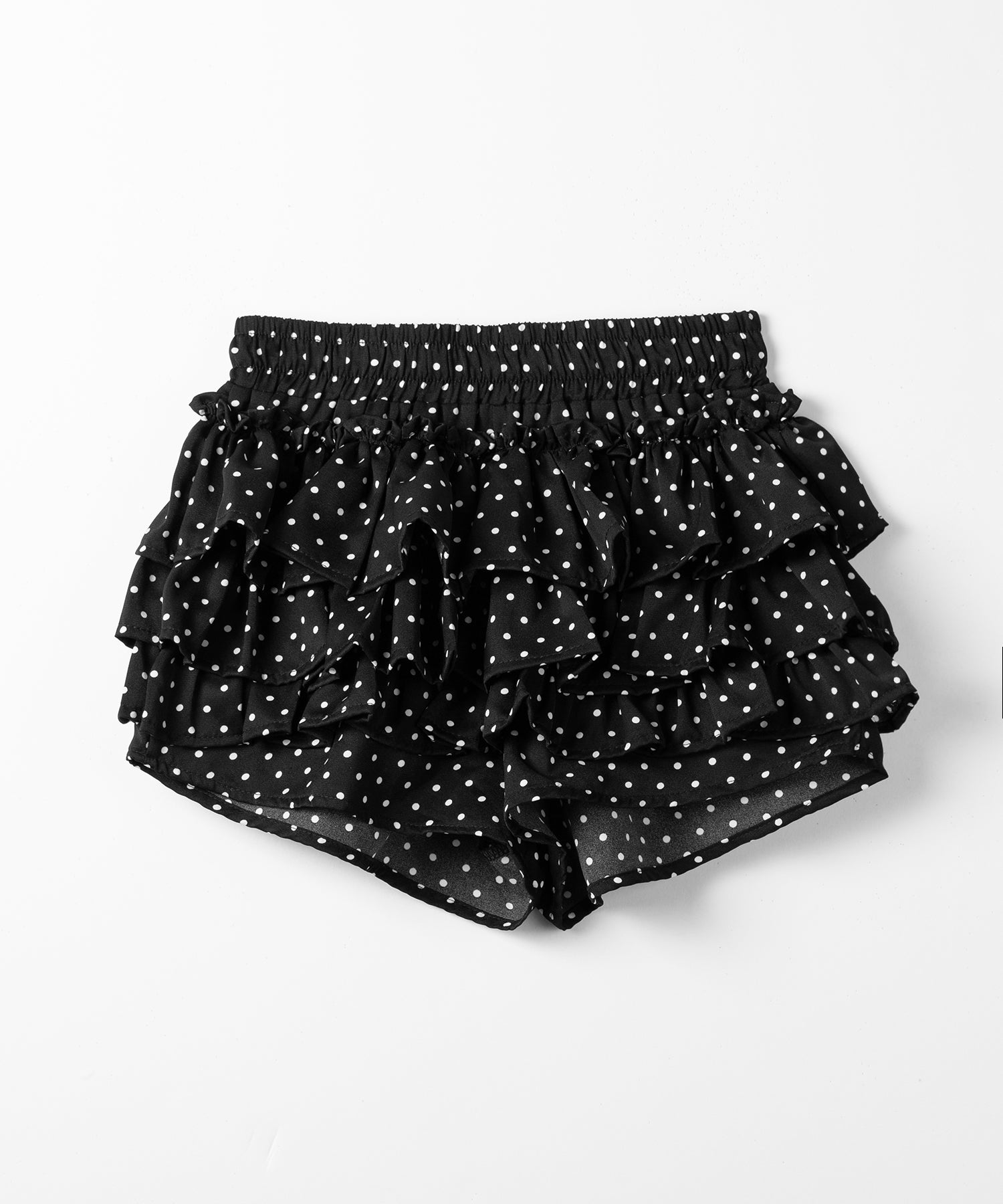 ティアードフリルドットショートパンツ ／ tiered frill dot short pants