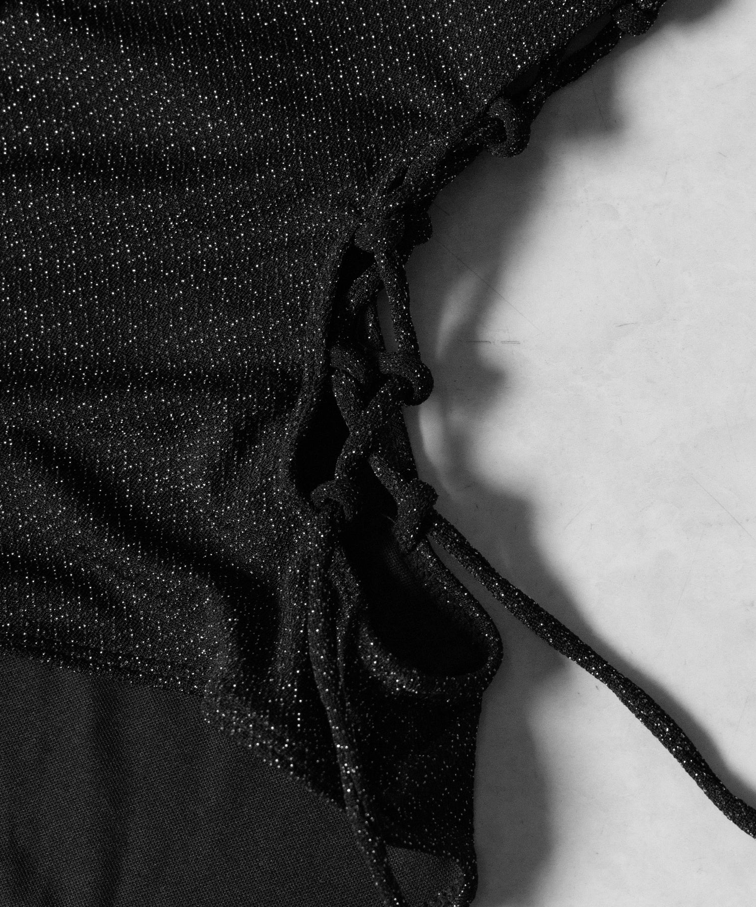 【 レディース水着 】ラメレースアップカットアウトワンピース水着 ／ lame laceup cutout onepiece swimwear