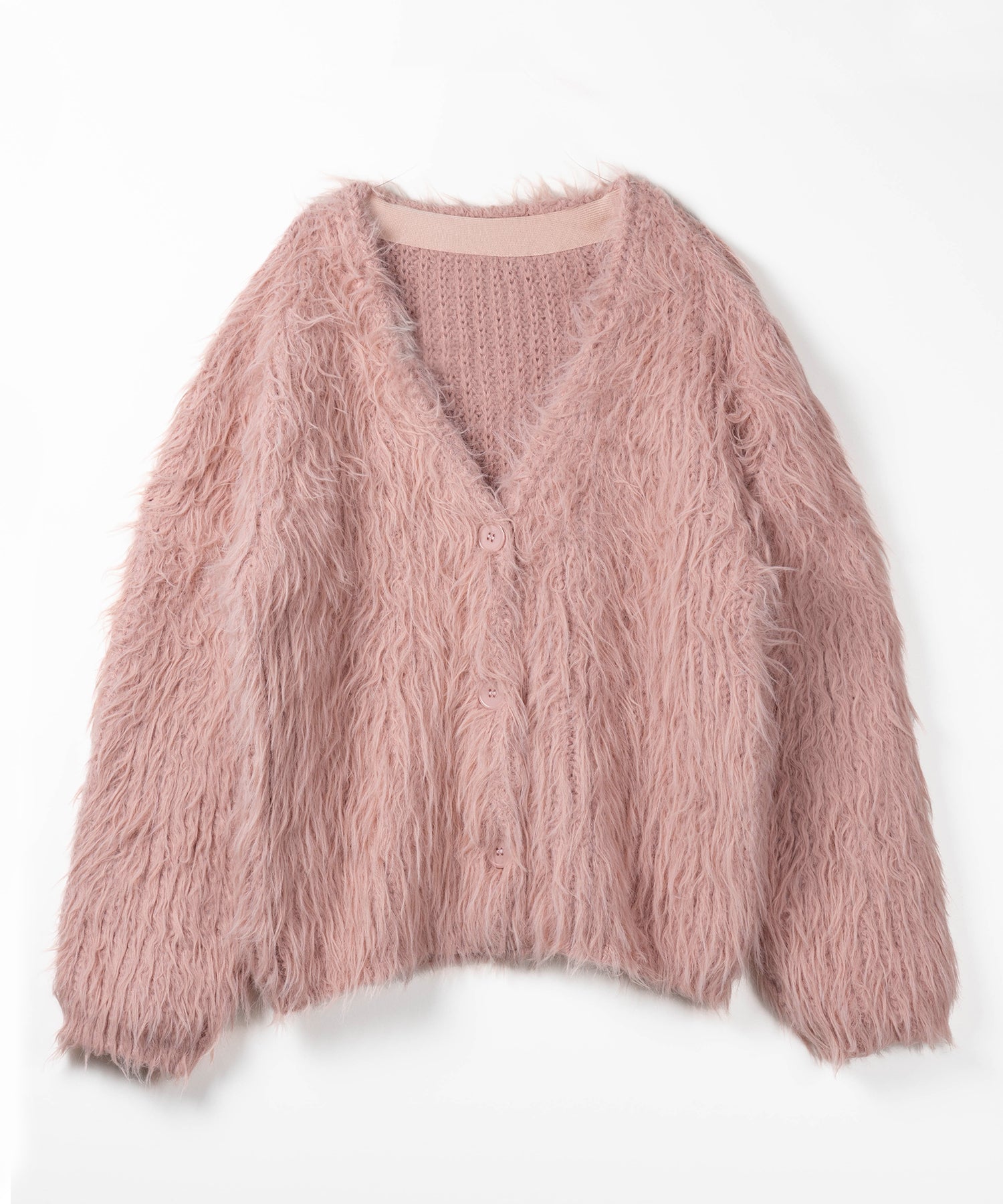 【 ３color 】モンスターシャギーボリュームニットカーディガン ／ monster shaggy volume knit cardigan