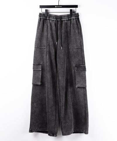 ピグメントヴィンテージヘビーワイドカーゴスウェットパンツ ／ pigment vintage heavy wide cargo sweatpants